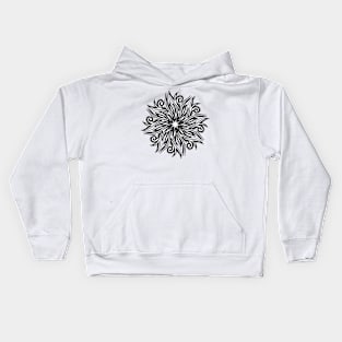 Sun Design Black White Art Kids Hoodie